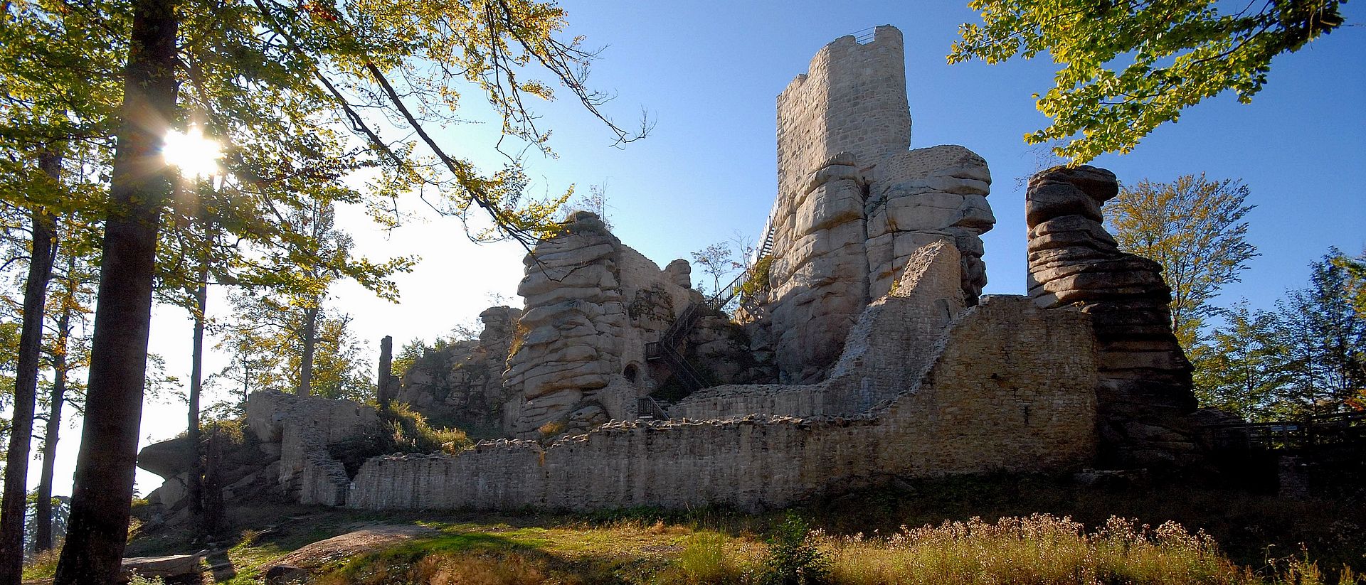 Die Burgruine Weißenstein.