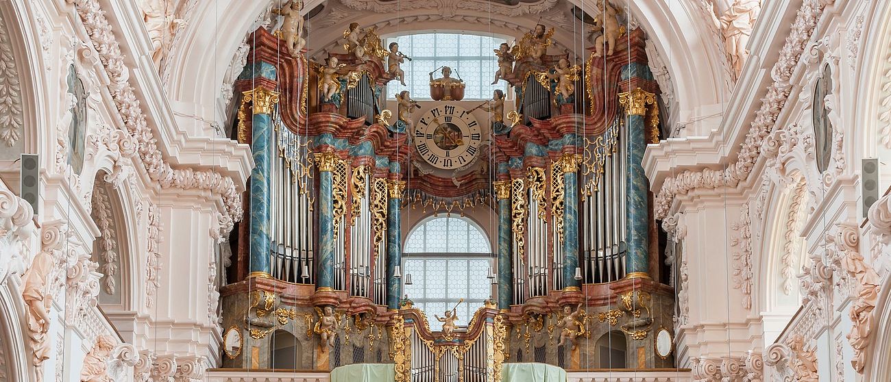 Die Orgel in der Basilika Waldsassen.