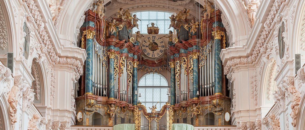 Die Orgel in der Basilika Waldsassen.