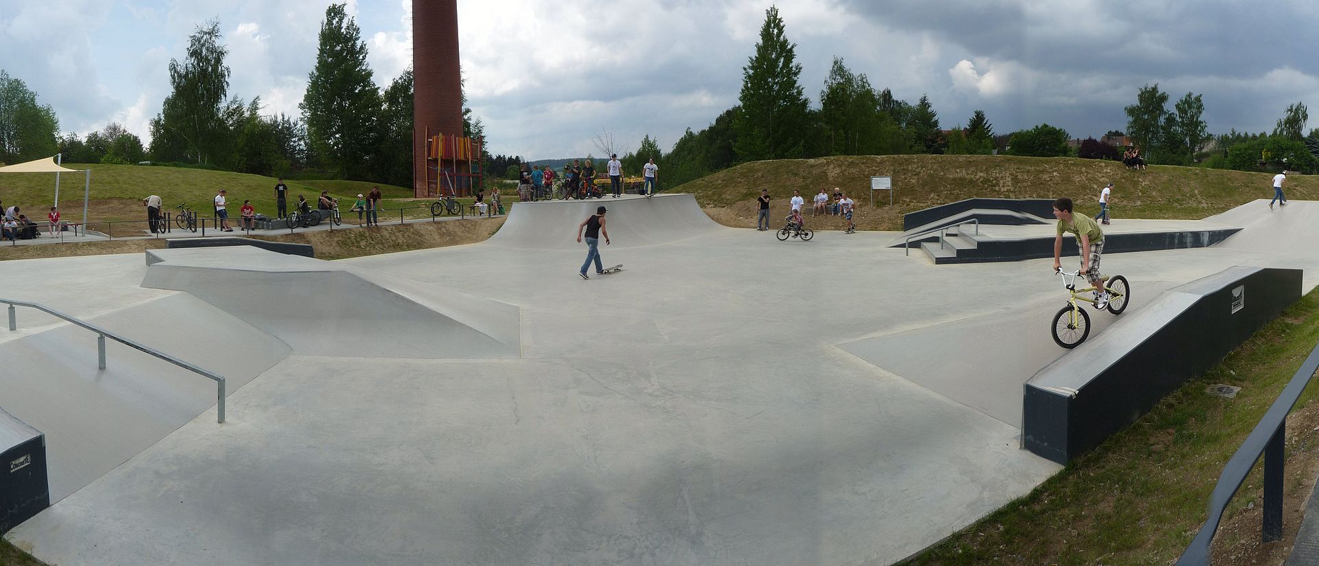 Panoramabild vom Skaterpark in Waldsassen